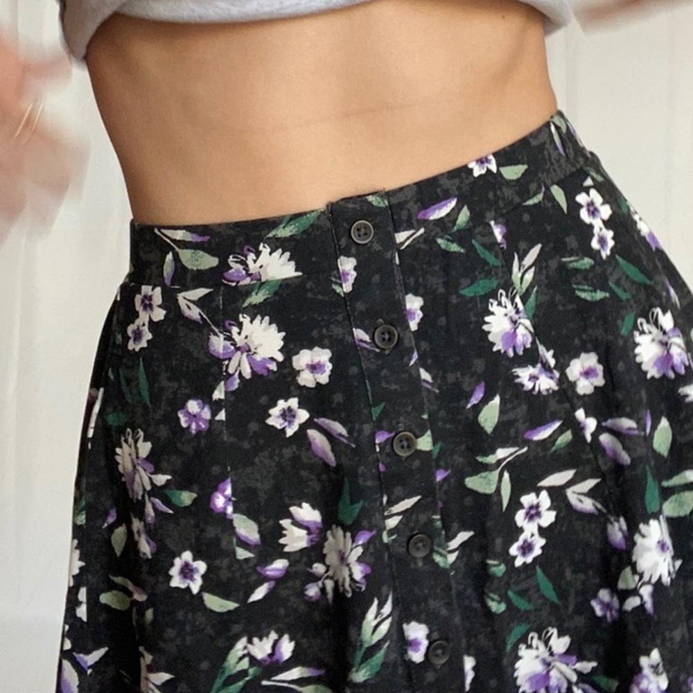 AE Floral skater skirt